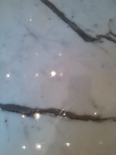 Marble cleaned