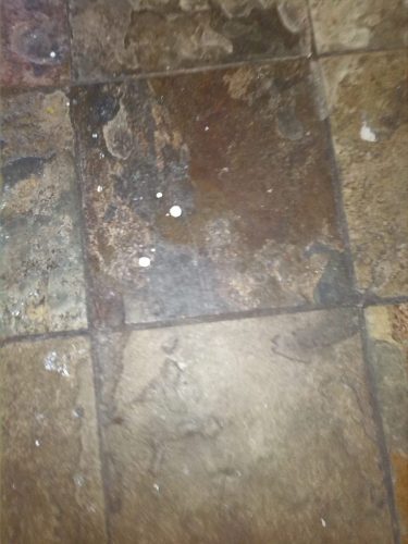 Slate Before clean and seal