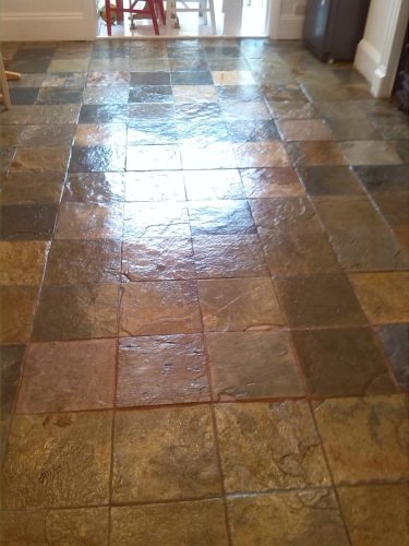 Slate cleaned sealed and restored