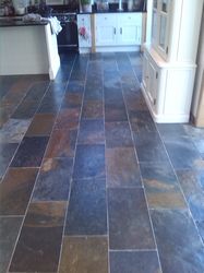 Multicoloured Riven Slate cleaned sealed restored